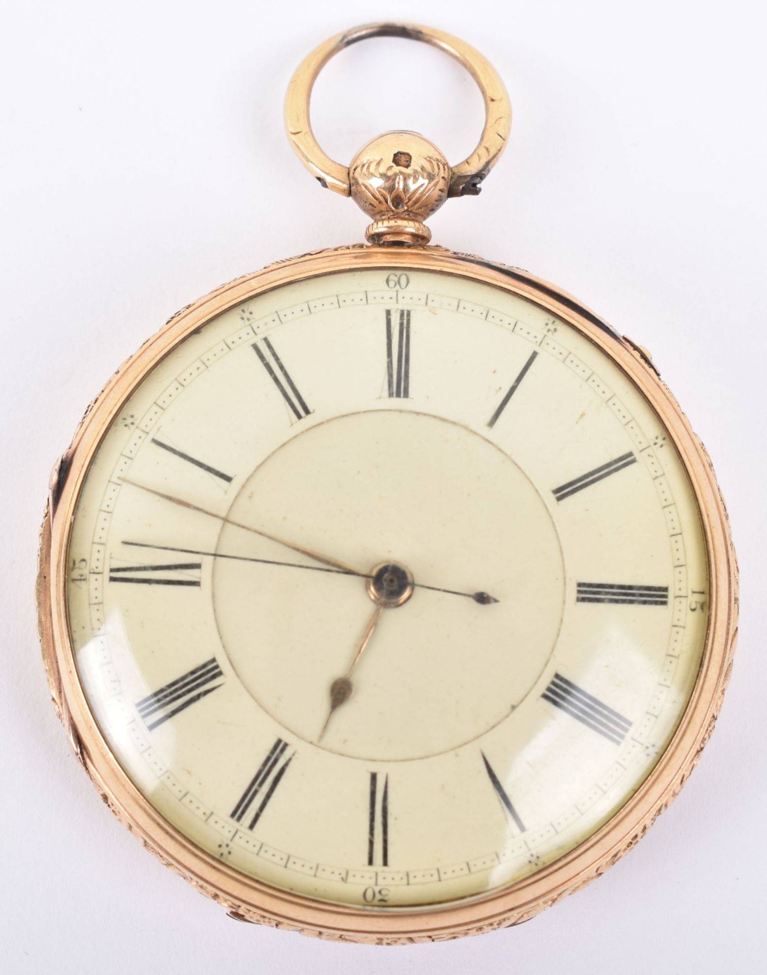 A late Victorian 18ct gold half hunter pocket watch, Sheffield 1900 - Image 2 of 9