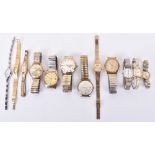 A selection of ladies and gentleman’s wristwatches