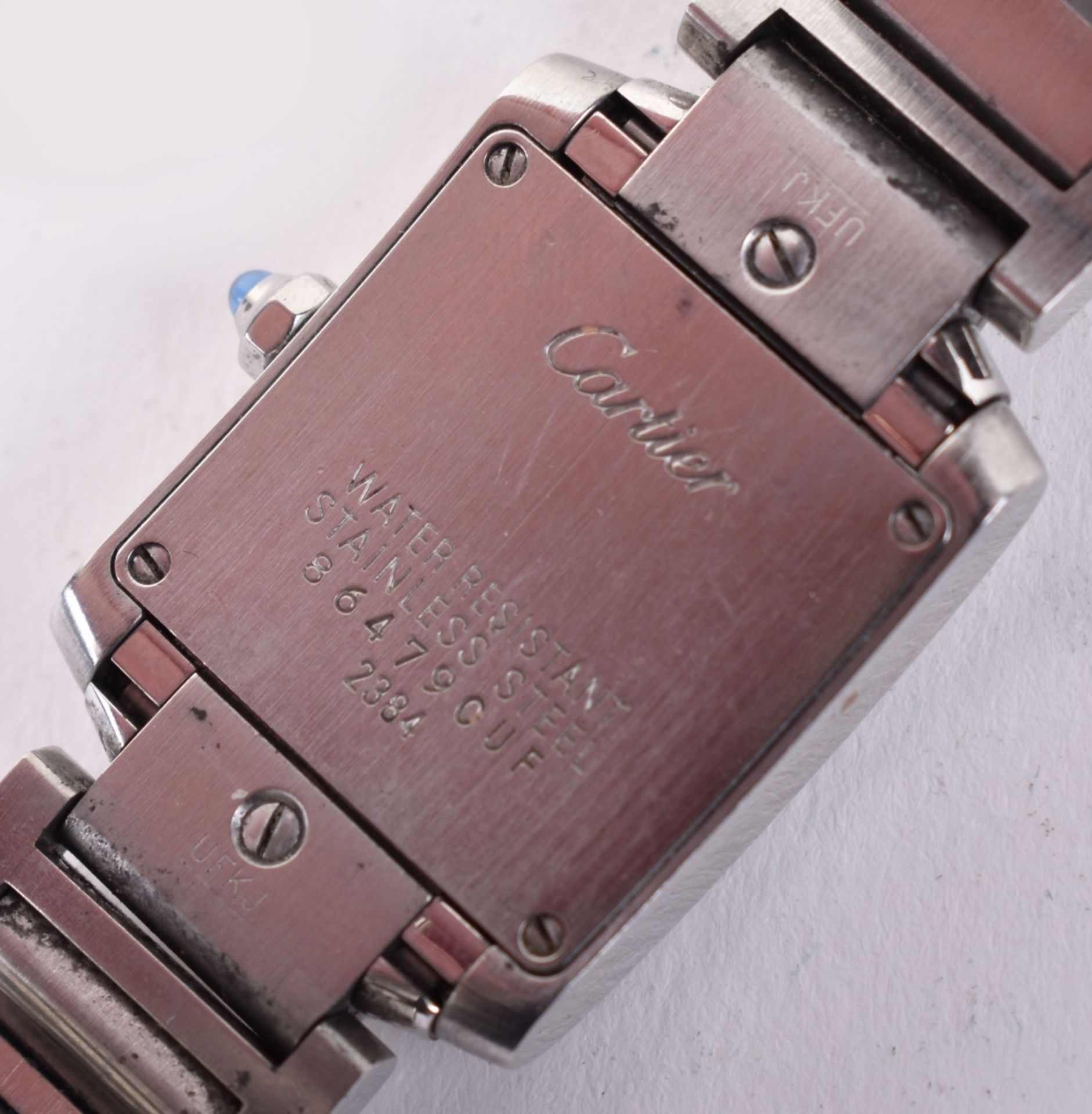 A ladies Cartier steel Tank wristwatch - Image 3 of 4