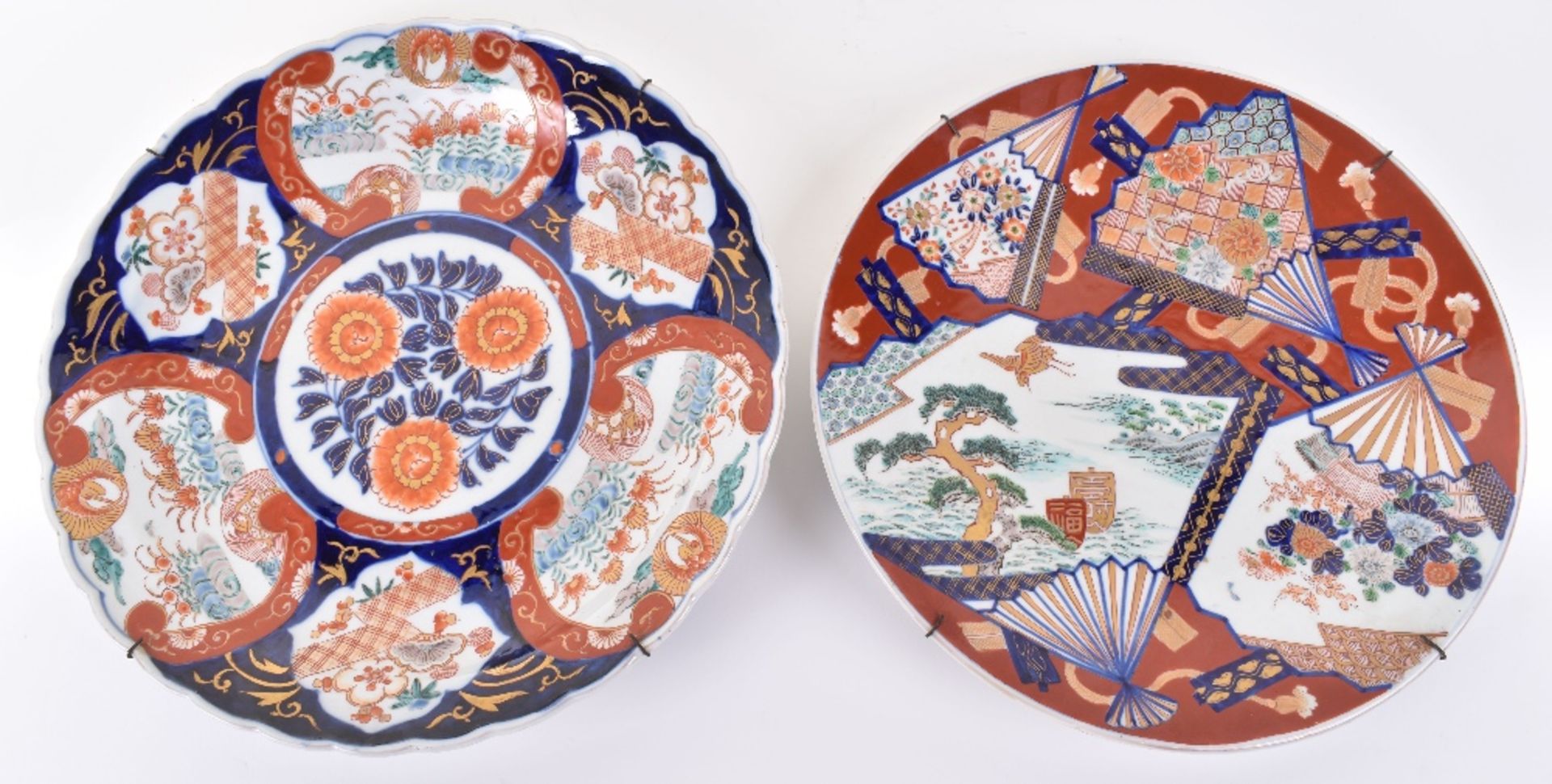 A large Japanese Imari charger