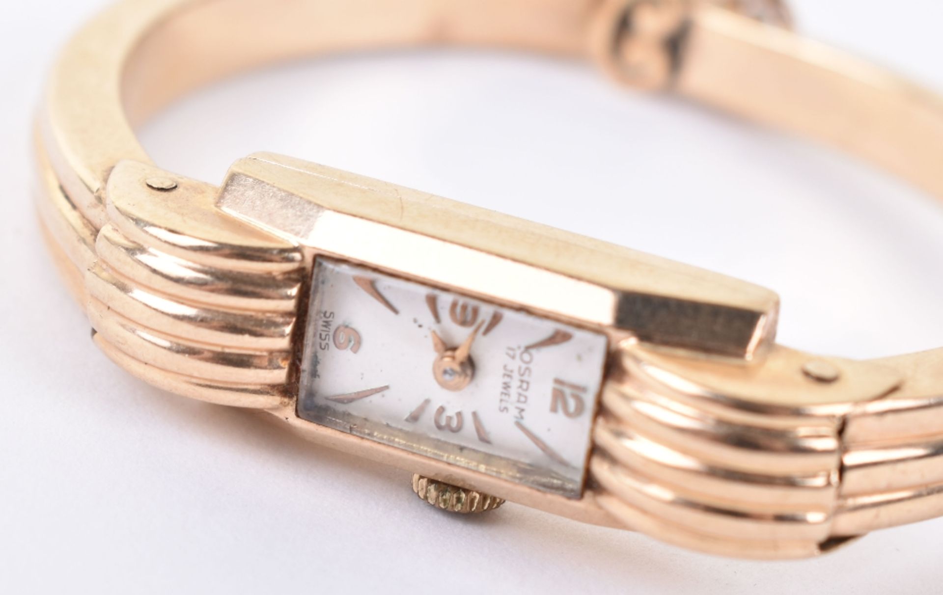 A 20th century 9ct gold ladies wristwatch, by Osram - Image 3 of 6