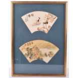 Two Chinese paintings on bone