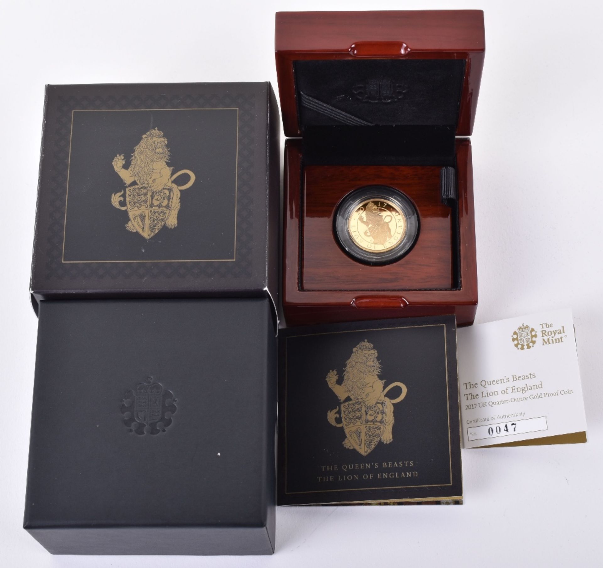 The Queen’s Beasts, The Lion of England, .999 fine gold, 2017 Proof Coin