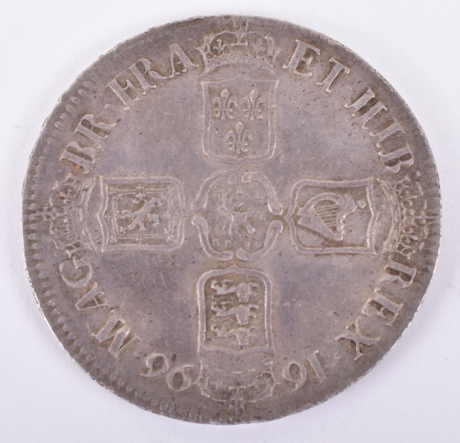 William III, Crown 1696, First Bust OCTAVO - Image 2 of 2