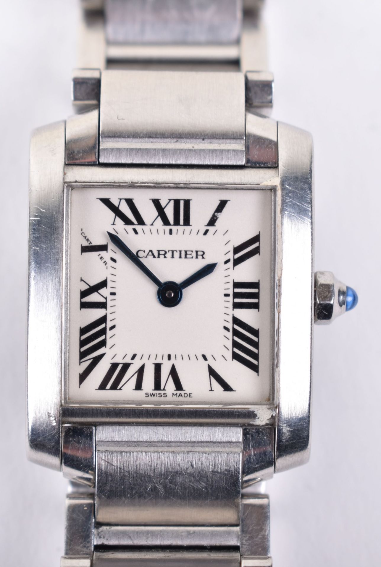 A ladies Cartier steel Tank wristwatch - Image 2 of 4