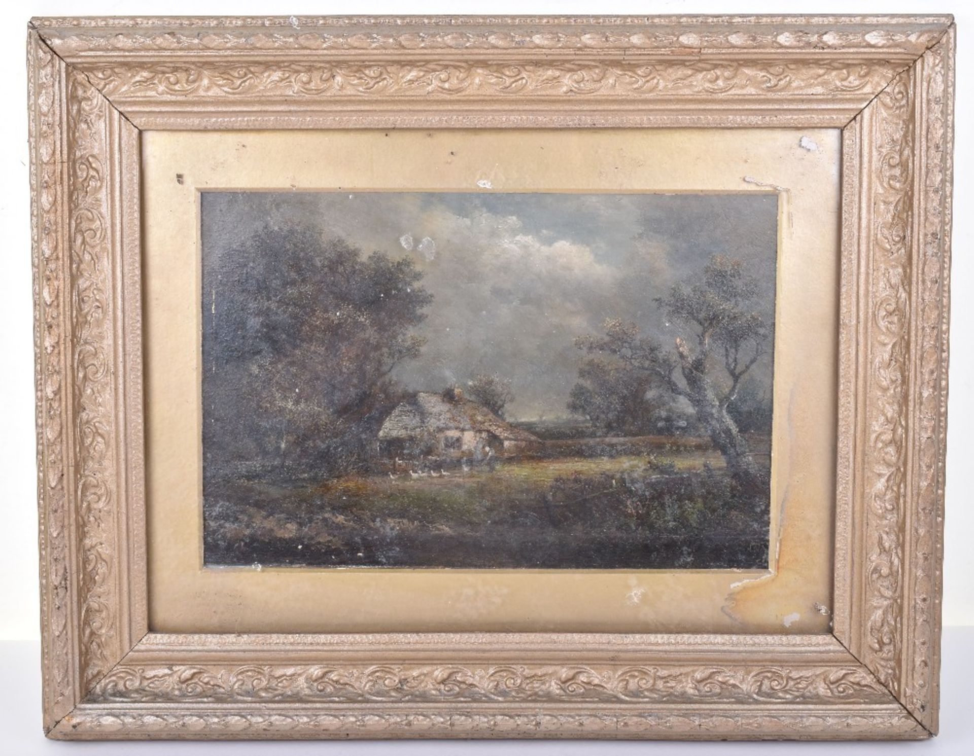 Three Joseph Thors (1843-1898) oil on boards with country scenes - Image 3 of 4