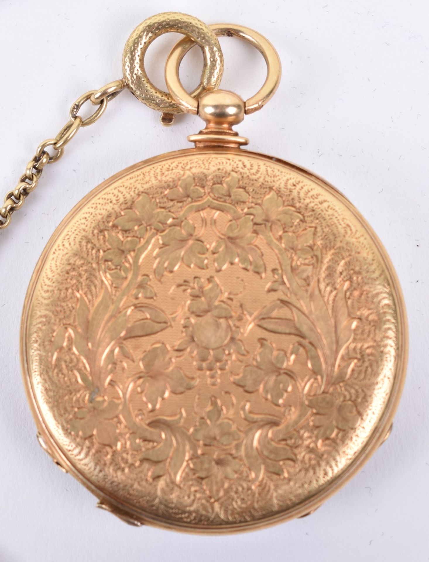 A fine and early Patek, Geneva 18ct (unmarked) gold pocket watch - Image 3 of 7