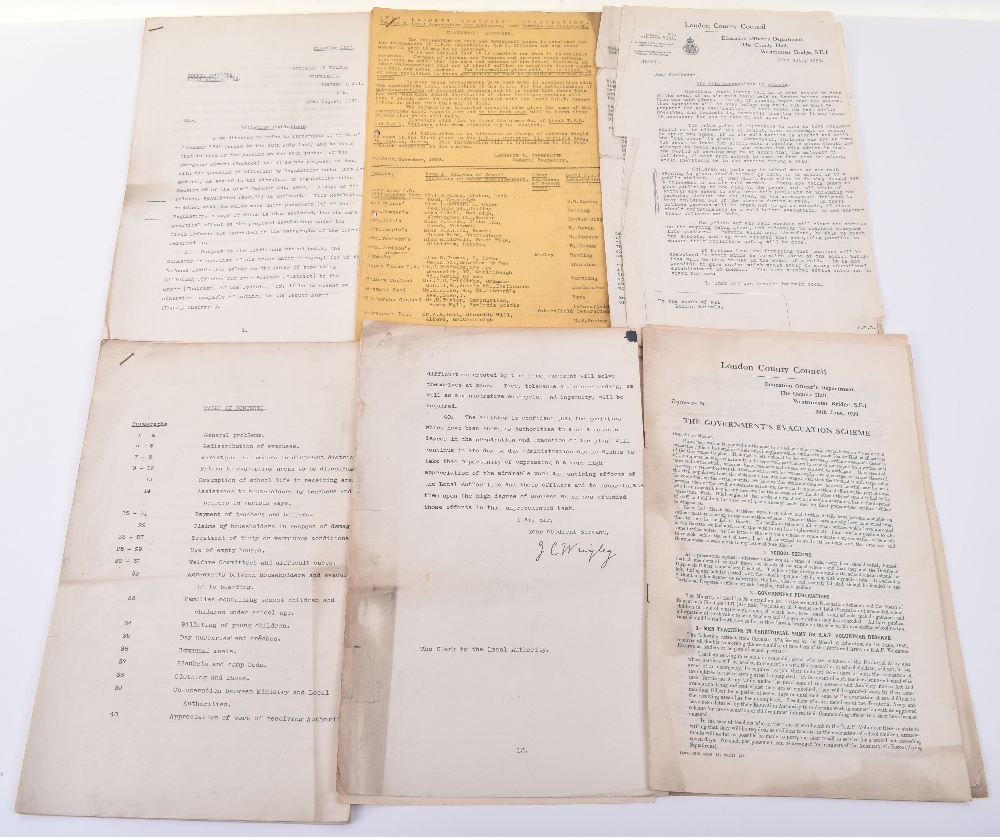 Important and Historic Collection Covering the London County Council Wartime Evacuation of School Ch - Image 5 of 6