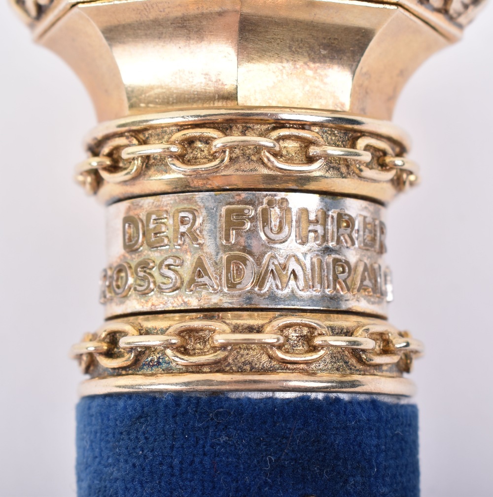 Grand Admirals Baton Given to Grand Admiral Karl Donitz in the Post War Years to Replace the Origina - Image 9 of 23