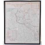 WW1 Map “Enemy Order of Battle Western Front 5.11.18”