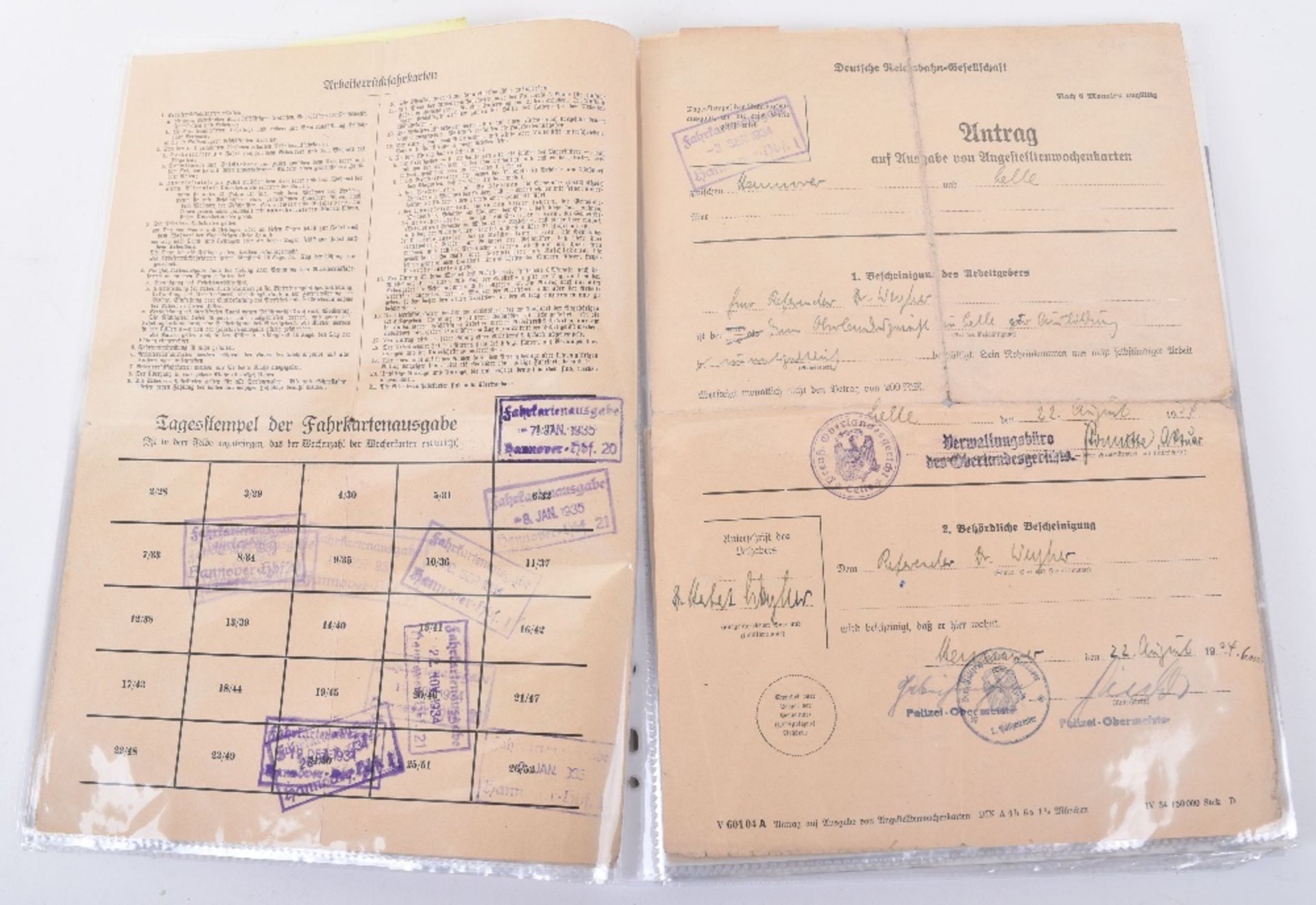 Important and Unusually Comprehensive Document Grouping to a German Lawyer Herr Herbert Weyher, with - Image 7 of 25