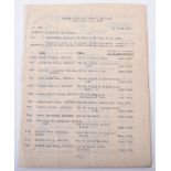 Headquarters 4th Armoured Division Escapers and Evaders Document
