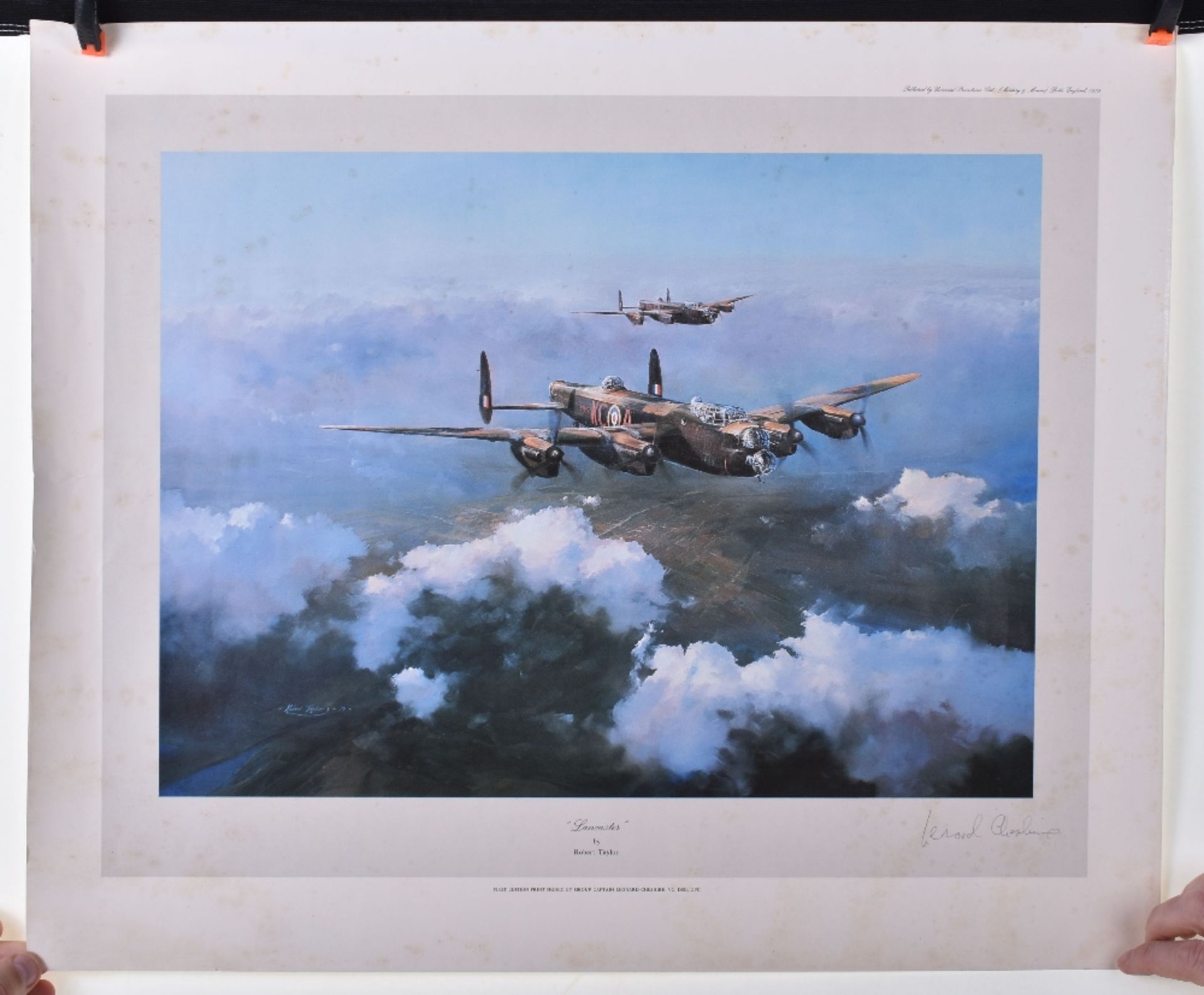 Signed Aviation Print of Lancaster by Robert Taylor