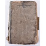 Original German Soldier's Diary / Journal 1918.