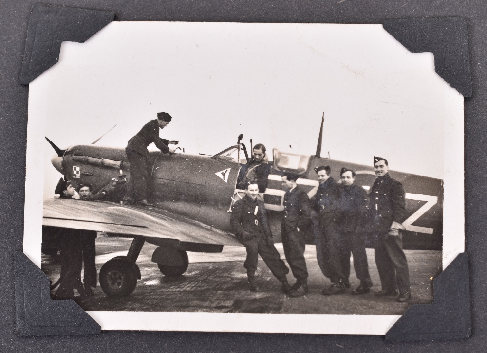 Outstanding WW2 Polish Fighter Pilots Photograph Album Grouping of Flight Lieutenant Antoni Lipkowsk - Image 2 of 42