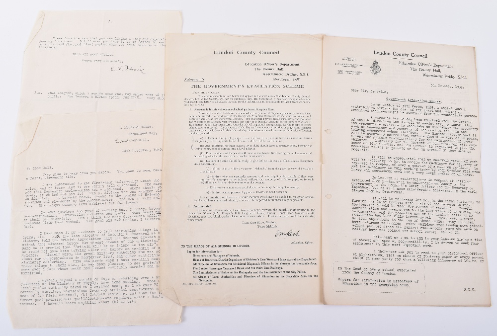 Important and Historic Collection Covering the London County Council Wartime Evacuation of School Ch - Image 6 of 6