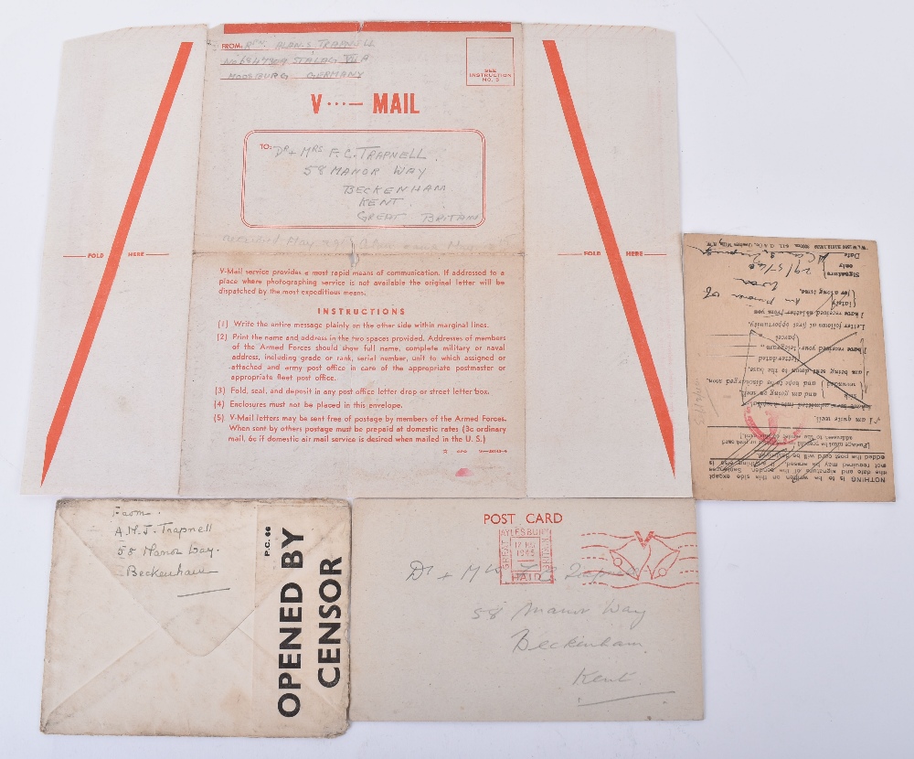 Small WW2 Letter Grouping of Rifleman A S Trapnell Captured at Dunkirk - Image 4 of 4