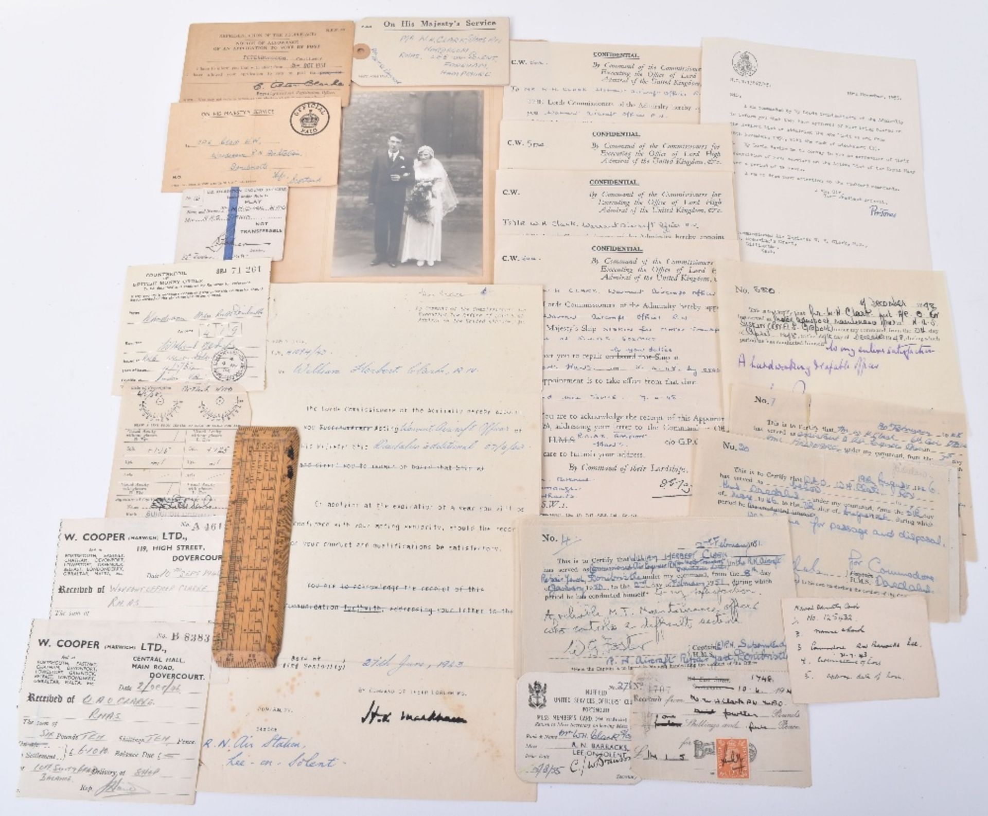 Paperwork Grouping of Air Engineer William Herbert Clark Royal Navy - Image 7 of 10