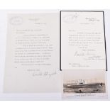 Orville Wright, Interesting and Historic Signed Letter Acknowledging the Awarding and Receipt of the