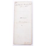 Robert Benton Boxby Gent. Document, issued by the British Government