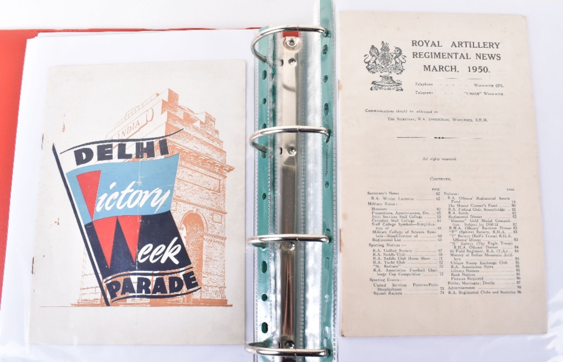 Large Folder of Mixed Ephemera Relating to the British Forces in India, Burma and the Far East - Image 4 of 25