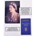 Special Air Service Regimental Association Membership Card to a Women Who Served During WW2