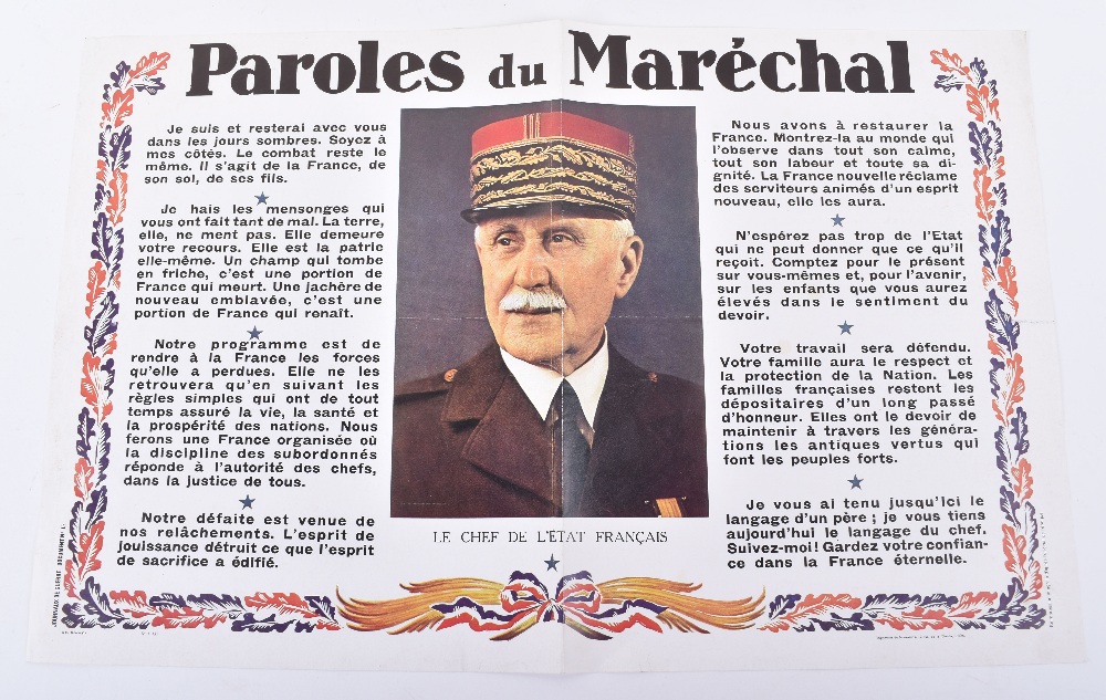 Grouping of Ephemera Relating to Vichy French Leader Marshal Petain - Image 5 of 9