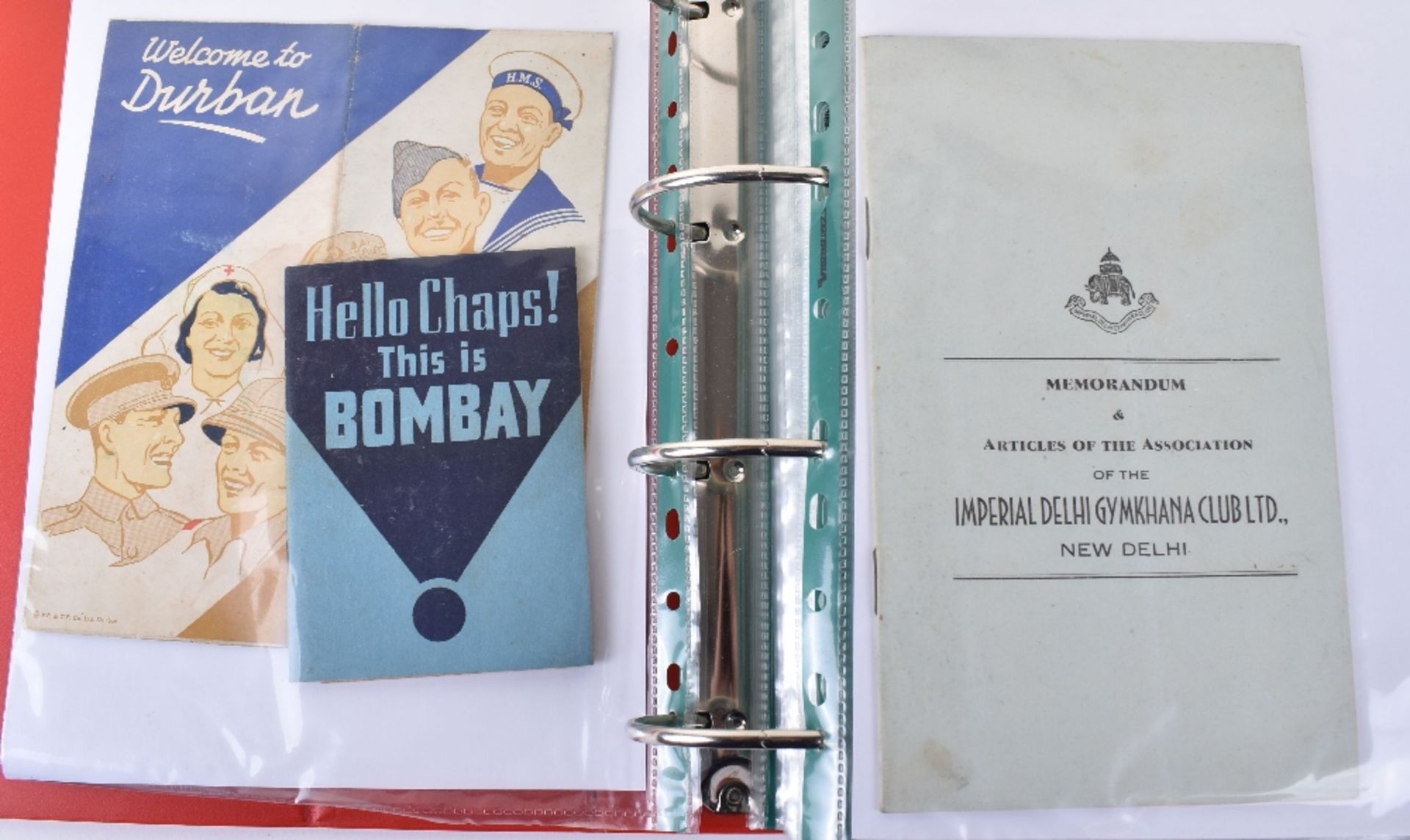 Large Folder of Mixed Ephemera Relating to the British Forces in India, Burma and the Far East