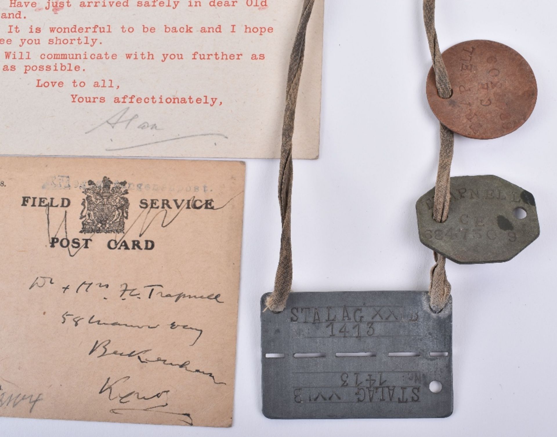 Small WW2 Letter Grouping of Rifleman A S Trapnell Captured at Dunkirk - Image 2 of 4