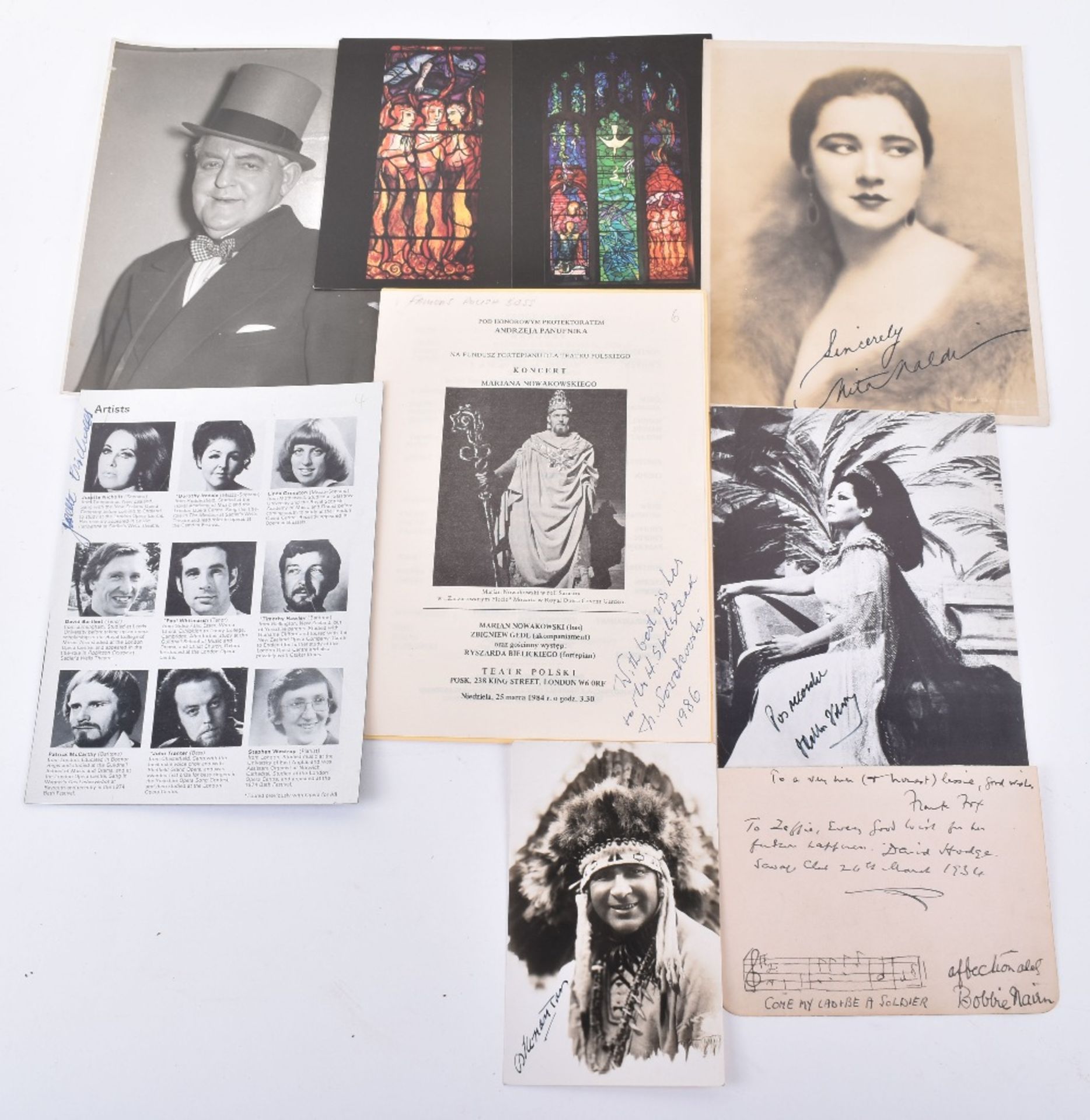 Quantity of Signatures of Various Opera Performers and Composers etc - Image 5 of 5