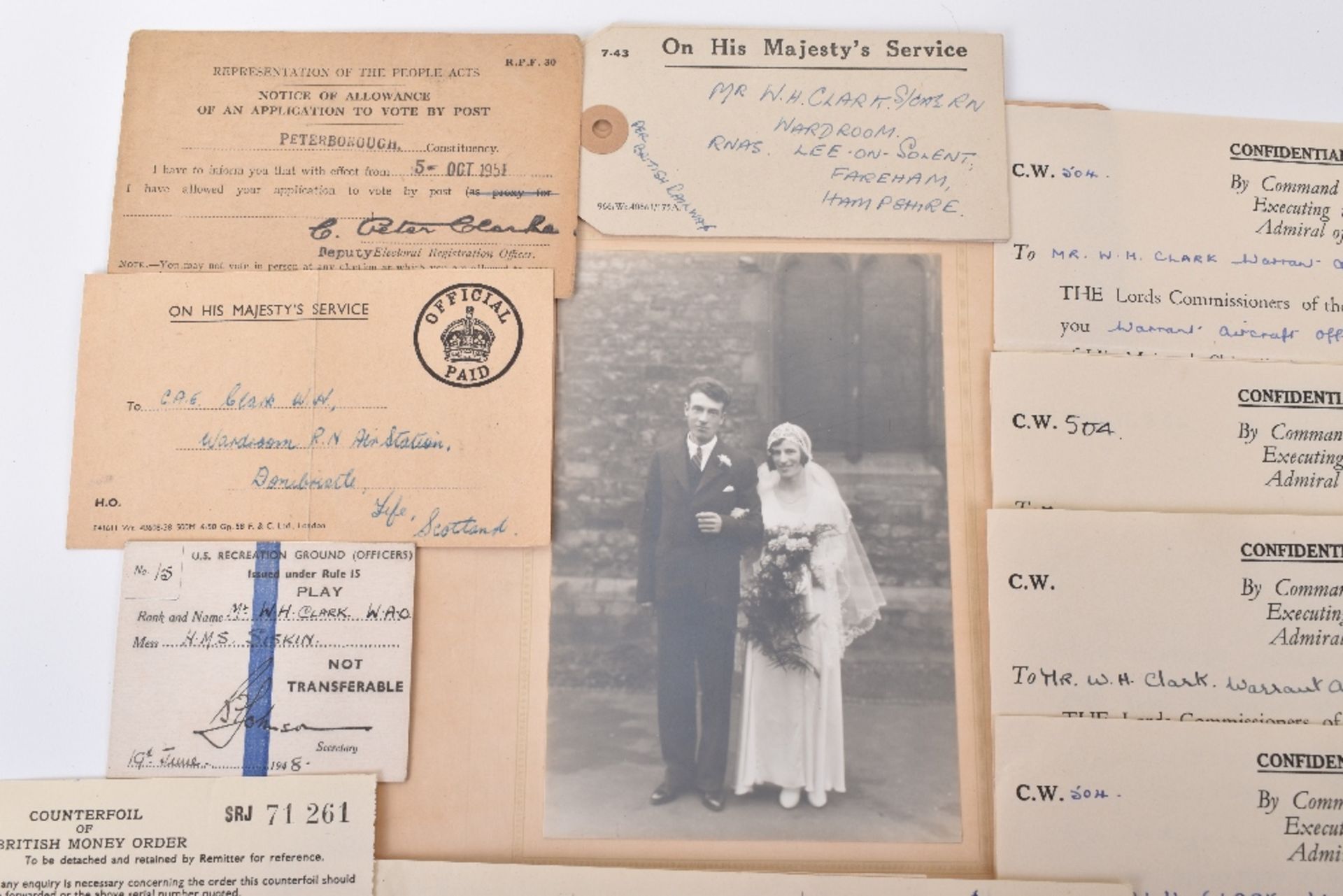 Paperwork Grouping of Air Engineer William Herbert Clark Royal Navy - Image 9 of 10