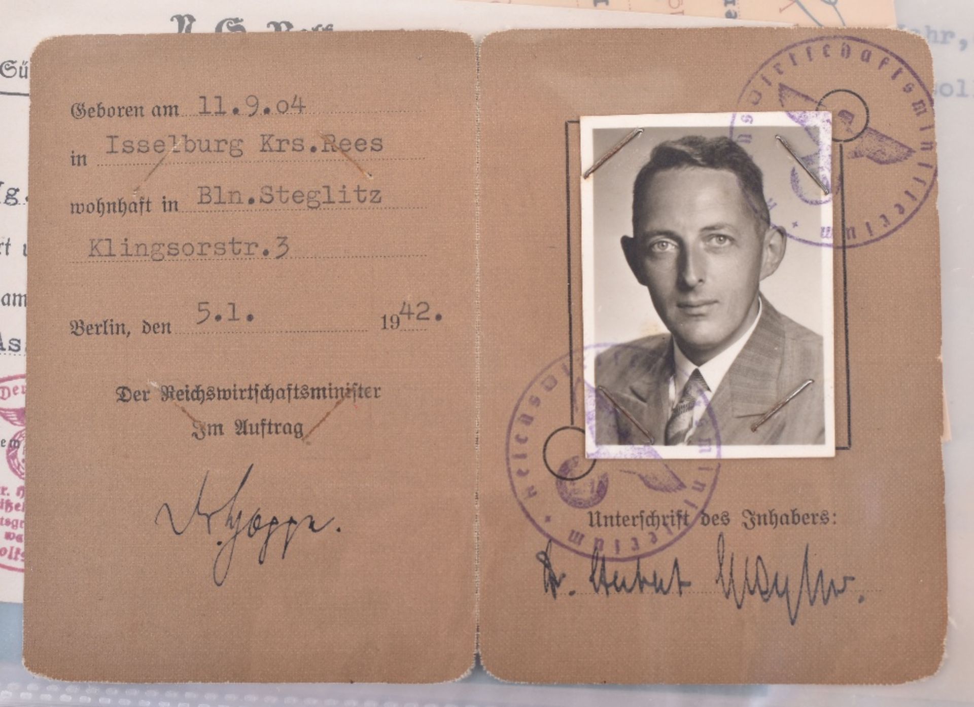 Important and Unusually Comprehensive Document Grouping to a German Lawyer Herr Herbert Weyher, with - Image 15 of 25