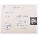 1942 Dated Feldpost Envelope Addressed to Gunther Rall’s Wife