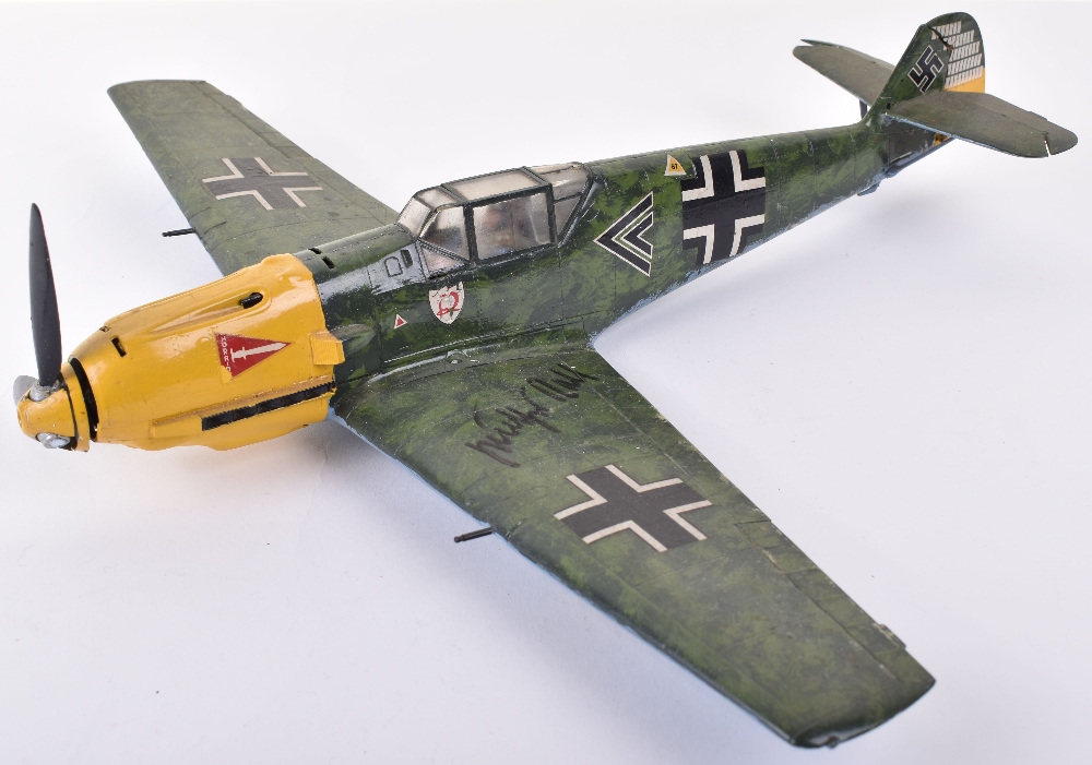 Model of Gunther Rall’s Me-109 Fighter Aircraft