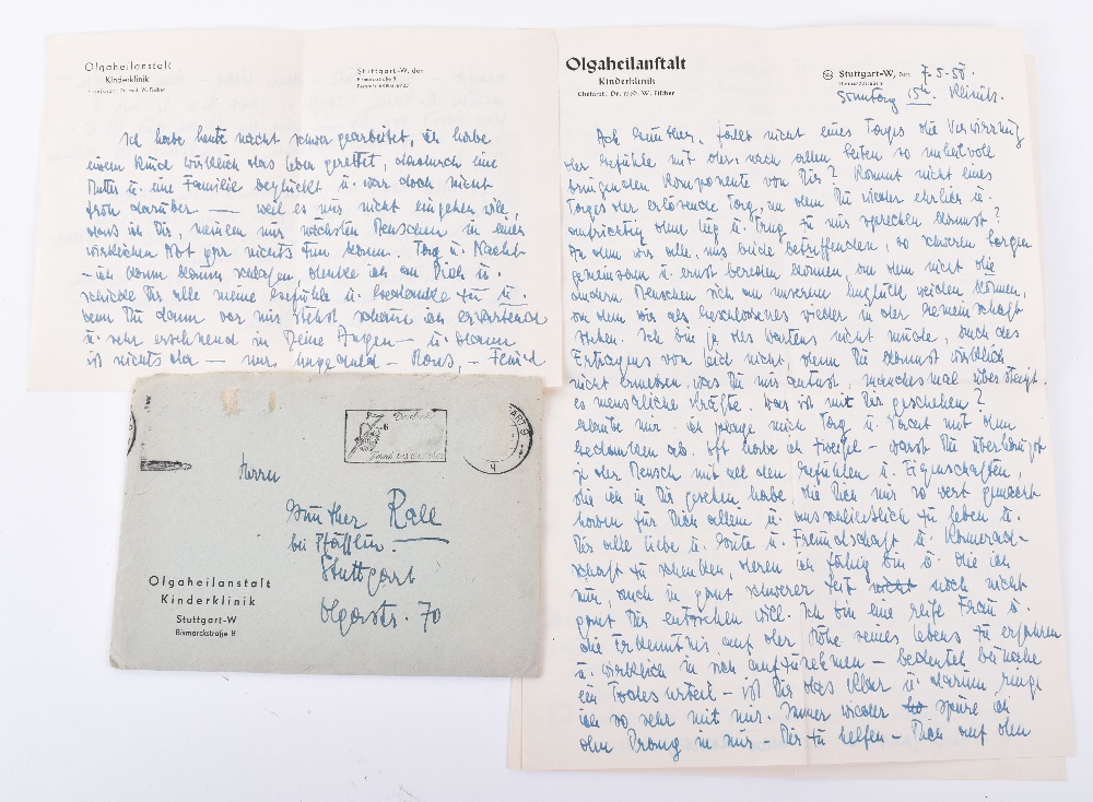 Letter Written to Luftwaffe Fighter Ace Gunther Rall