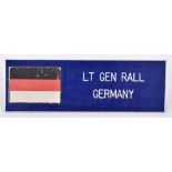 Gunther Rall Uniform Name Badge