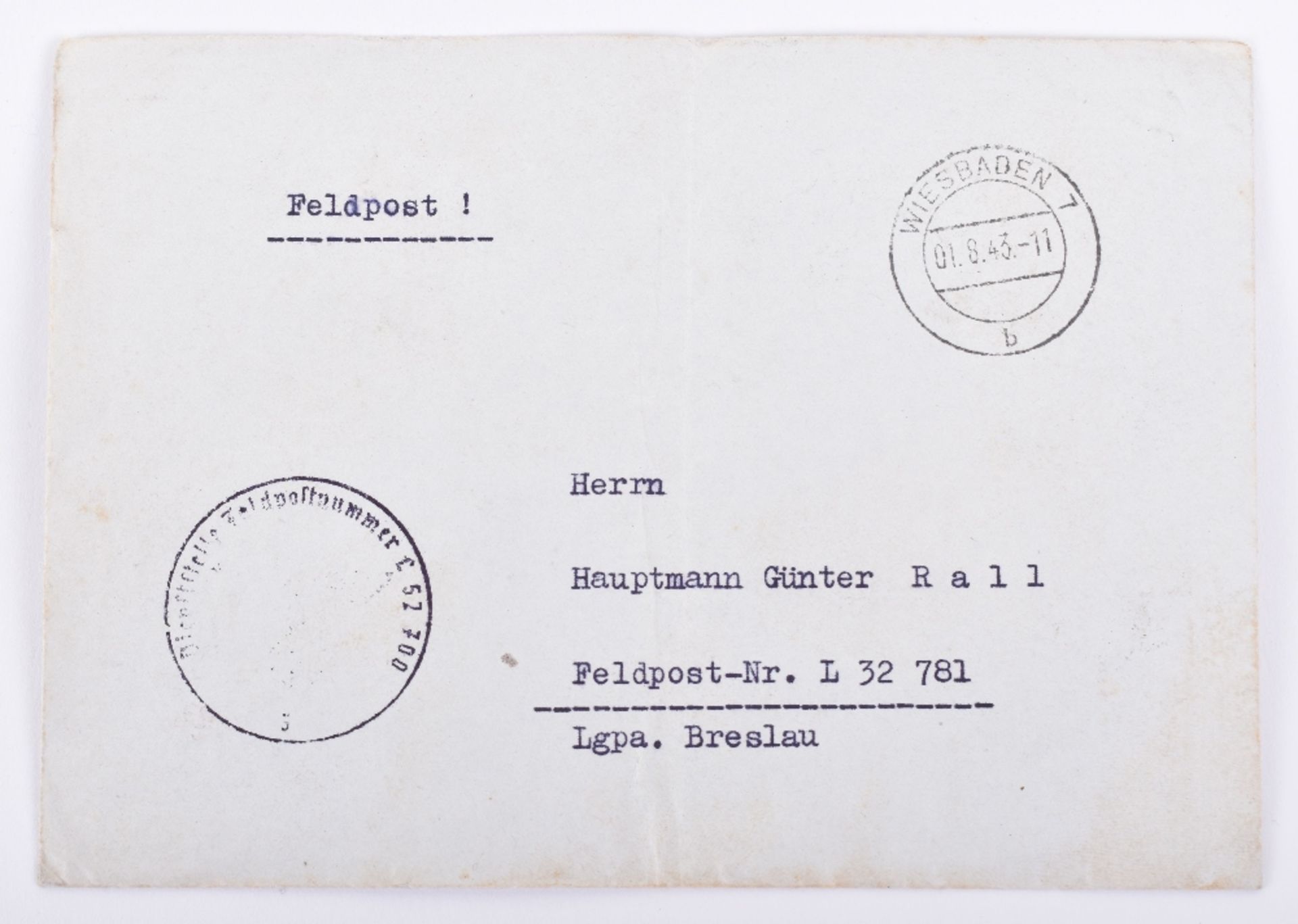 Personal Letter from Luftwaffe Fighter Ace Hermann Graf to Gunther Rall - Image 5 of 6