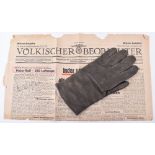 Luftwaffe Flying Glove Belonging to Fighter Ace Gunther Rall