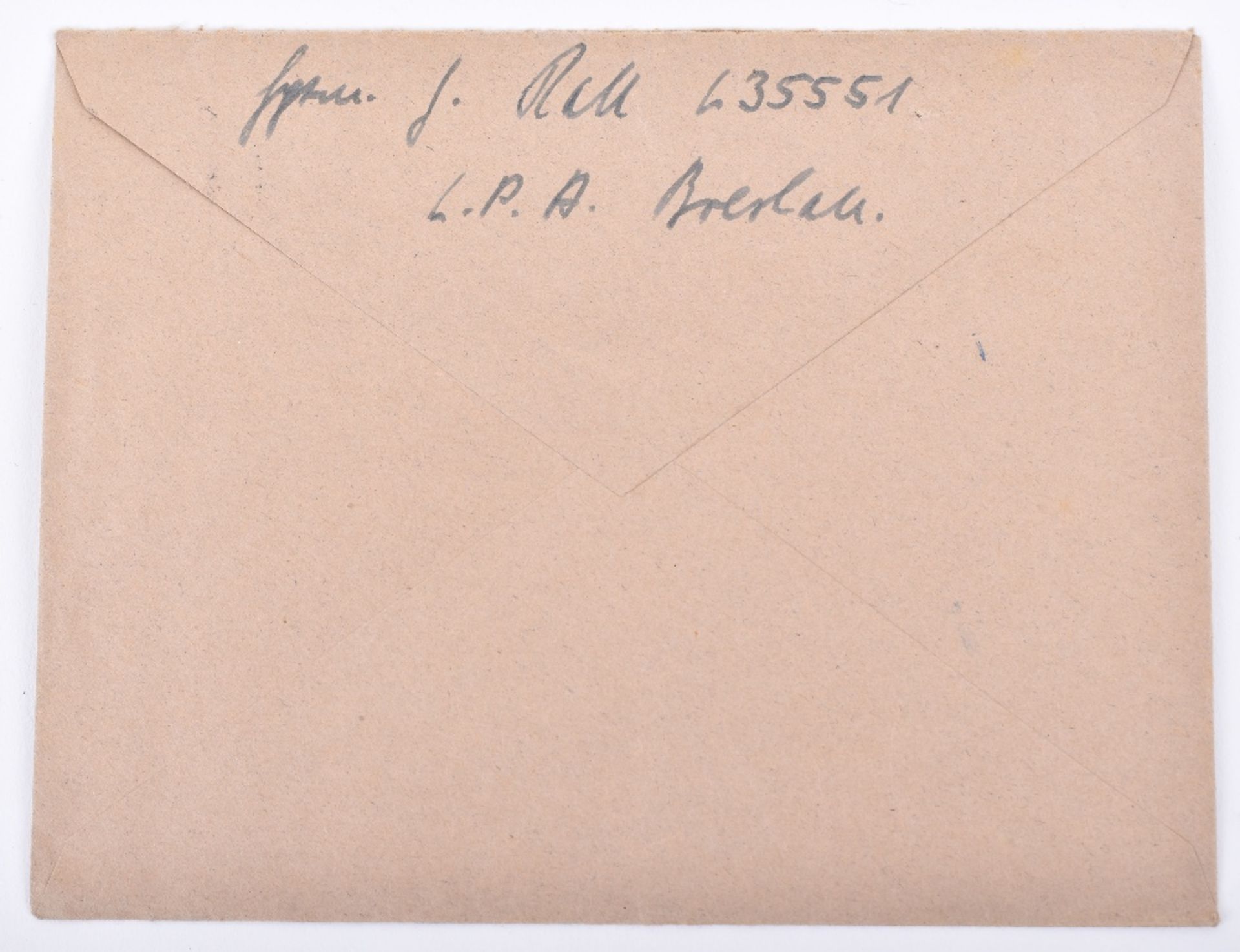 1943 Dated Feldpost Envelope Addressed to Gunther Rall’s Wife - Image 2 of 2