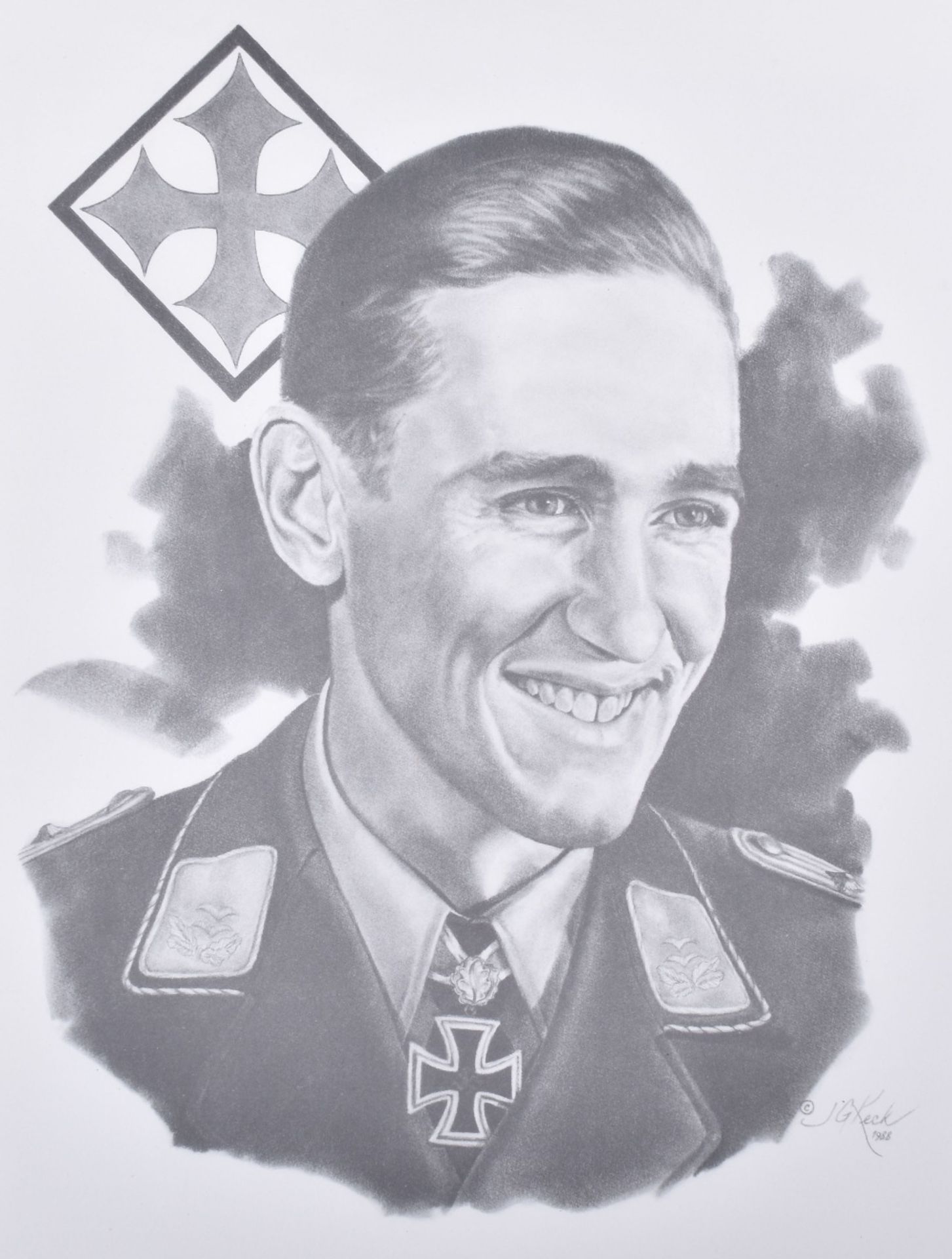 Signed Print of Luftwaffe Fighter Ace Gunther Rall - Image 2 of 8