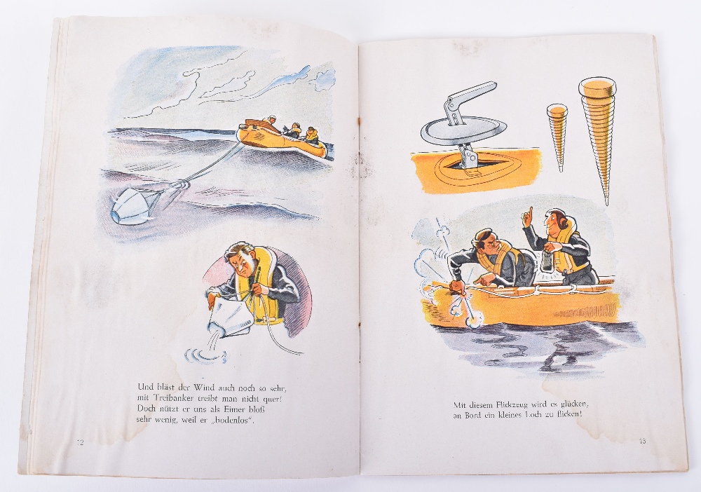 Rare Gunther Rall’s Personal Copy of the Luftwaffe Guide Book for Survival at Sea “Die Seenotfibel” - Image 4 of 5