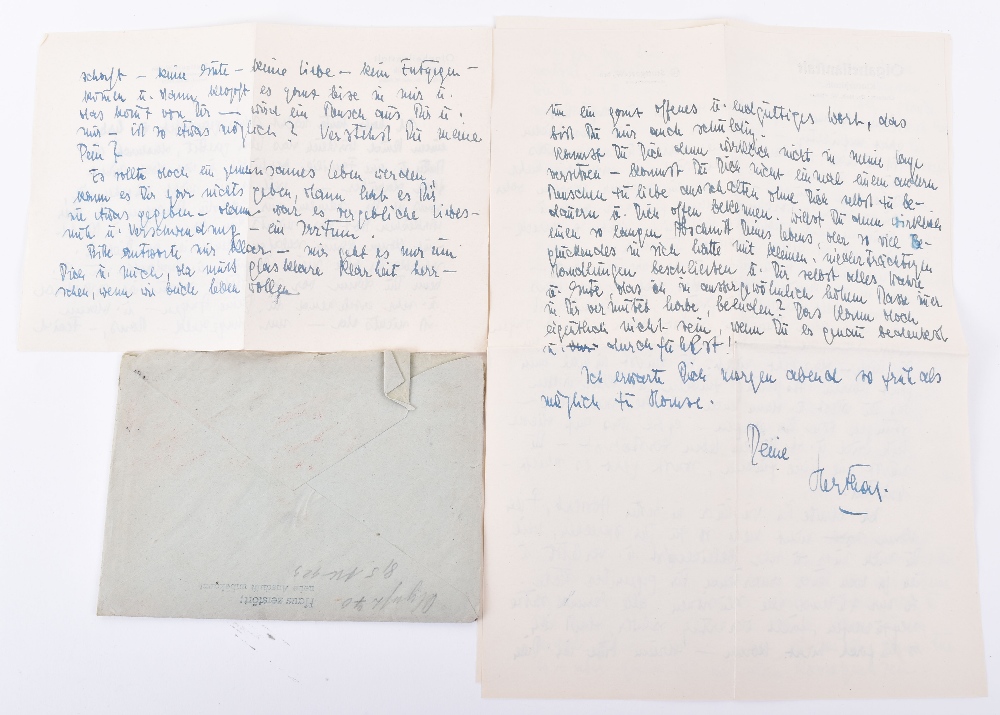 Letter Written to Luftwaffe Fighter Ace Gunther Rall - Image 4 of 4