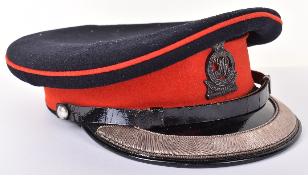 Queen Marys Regiment Surrey Yeomanry Officers No1 Dress Cap - Image 2 of 9