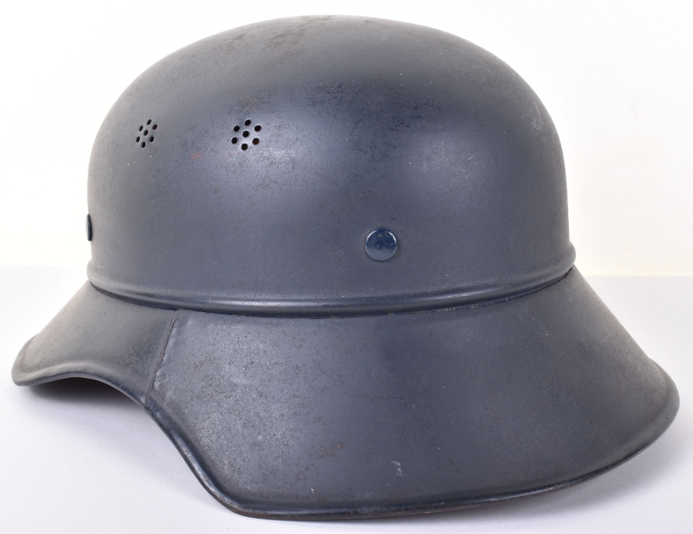 WW2 German Luftschutz Gladiator Pattern Steel Helmet - Image 4 of 10