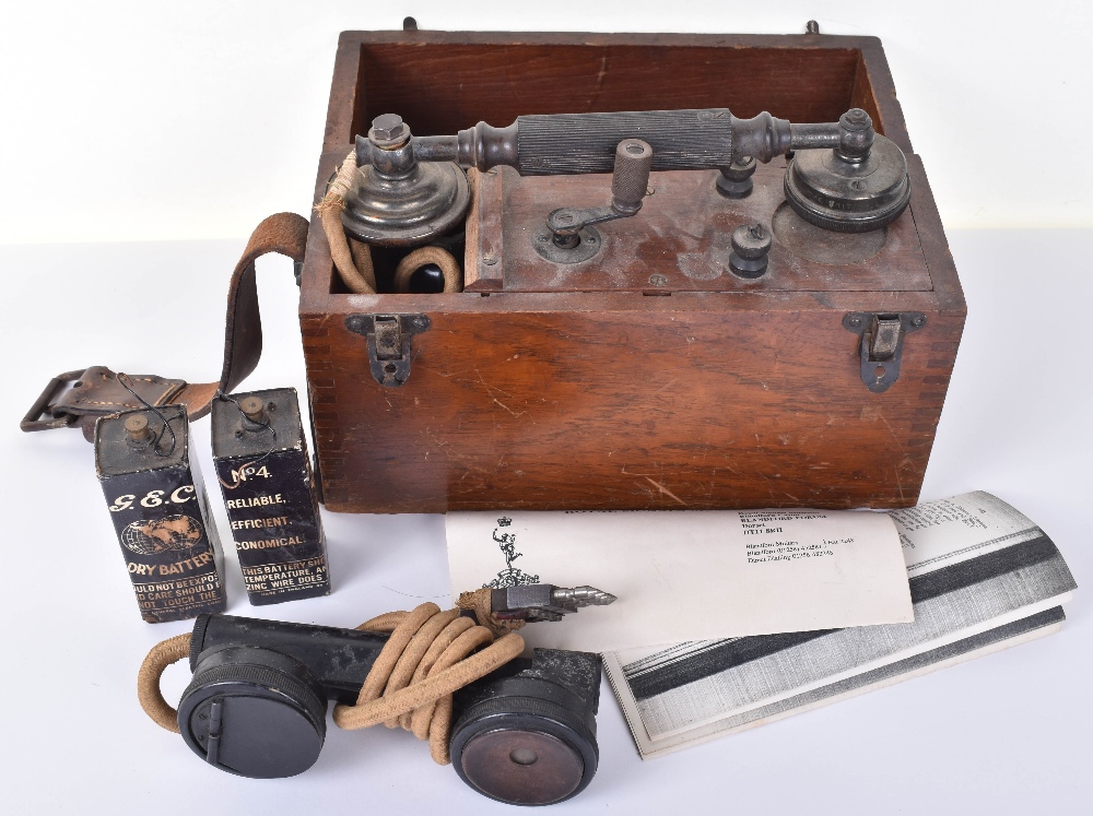 WW1 British Trench Telephone Set