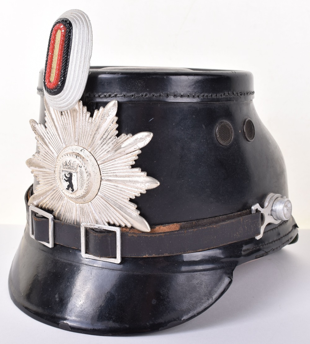 Post WW2 German Berlin Police Shako - Image 3 of 8