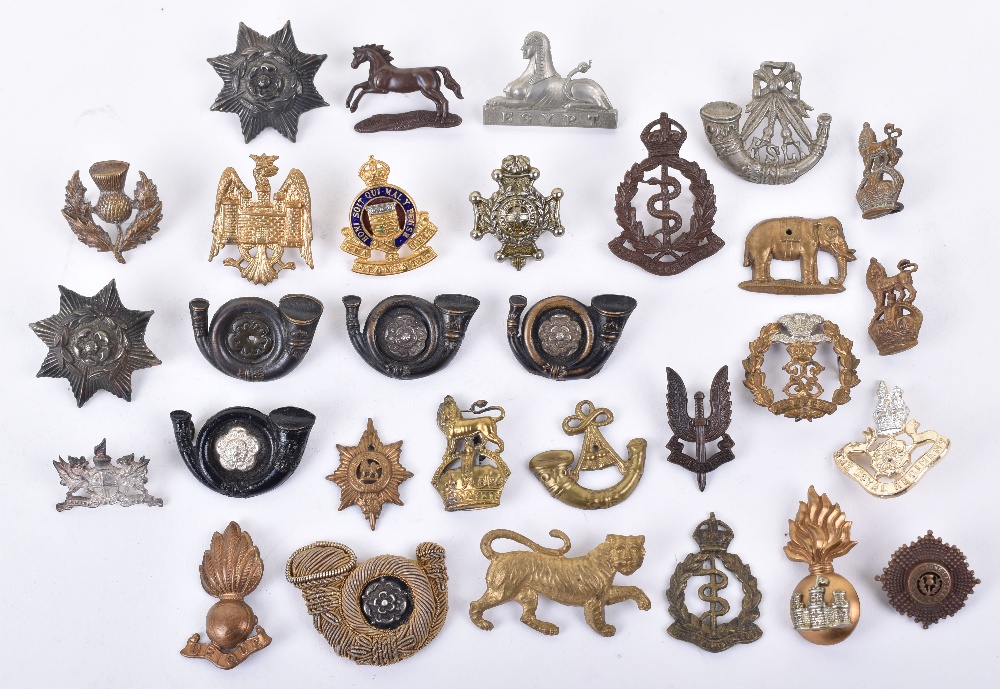 Selection of British Corps and Infantry Regiment Collar Badges