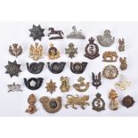 Selection of British Corps and Infantry Regiment Collar Badges