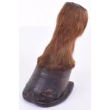 Victorian Mounted Horse’s Hoof of The Horse Rode by William Henry Deeds of the Rifle Brigade During