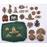 Mixed British Regimental Cap Badges